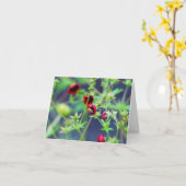 De bij met de rode ventilator kaart (Gele Bloem)