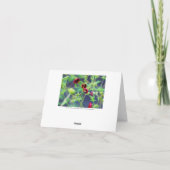 De bij met de rode ventilator kaart (Achterkant)