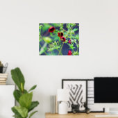 De bij met de rode ventilator poster (Thuiskantoor)
