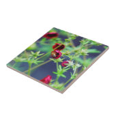 De bij met de rode ventilator tegeltje (Zijkant)