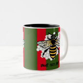 De bij tweekleurige koffiemok (Voorkant rechts)