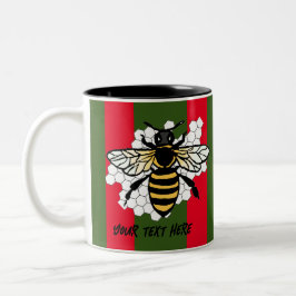 De bij tweekleurige koffiemok