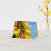 De Bij van het hallo op Kaart van de Nota van de (Gele Bloem)