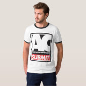 De bijbehorende Inhoud legt de Zwarte Versiering v T-shirt (Voorkant volledig)