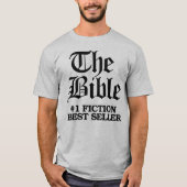 De Bijbel: #1 Fictie Best Seller T-shirt (Voorkant)