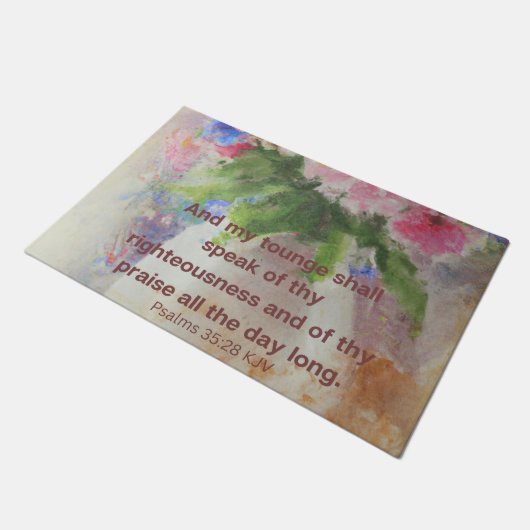 De Bijbel helpt je te troosten. Deurmat (Schuin)