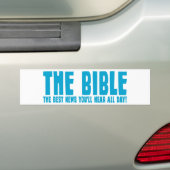 De Bijbel: het beste nieuws dat je de hele dag hoo Bumpersticker (Op auto)