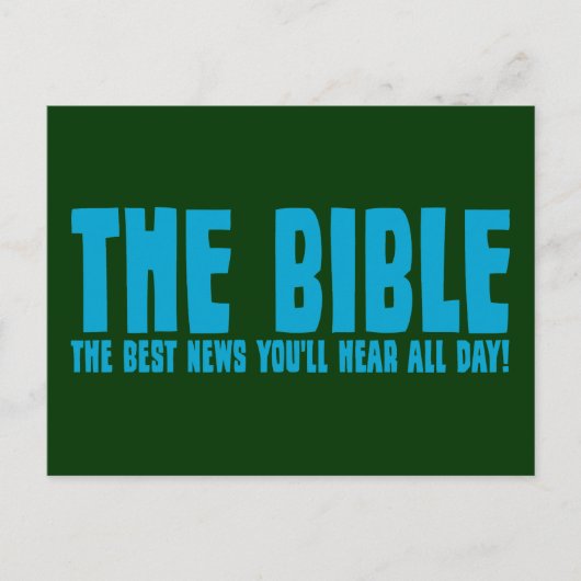 De Bijbel: het beste nieuws dat je de hele dag zul Briefkaart (Voorkant)