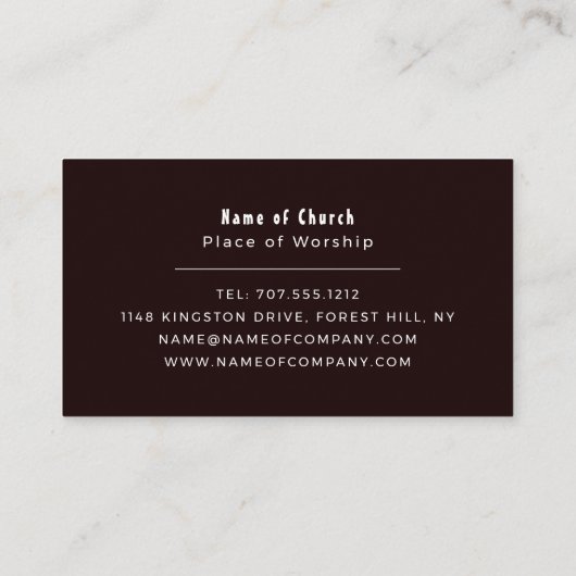 De Bijbel, het Christendom, het Visitekaartje (Achterkant)