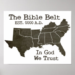 De bijbel in God wij vertrouwen op Christelijk Pos Poster