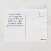 De bijbel is sterk en moedig Afstuderen Briefkaart (Achterkant)