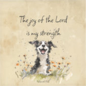 De bijbel moedigt de vreugde van de Heer aan Sticker (Voorkant)