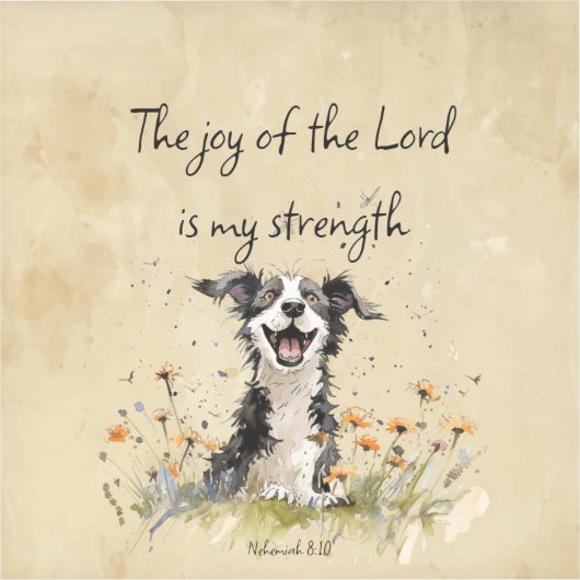 De bijbel moedigt de vreugde van de Heer aan Sticker (Voorkant)