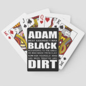 De bijbel onthult Adam was Black Pokerkaarten (Achterkant)