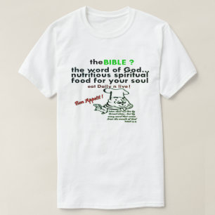 De bijbel - SpiritualFood for Your Soul Christelij T-shirt