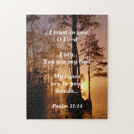 De Bijbel Verse Psalm 31:14 Mijn Tijden zijn in uw Legpuzzel