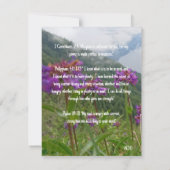 De Bijbel verteert over Sterkte Kaart (Achterkant)