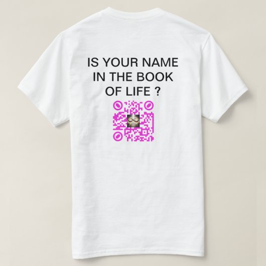 DE BIJBELCODE APP T-SHIRT (Design achterkant)