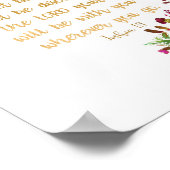 De bijbelse muur is sterk en moedig poster (Hoek)