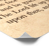 De bijbelse priesterzegening in het Hebreeuws en h Poster (Hoek)