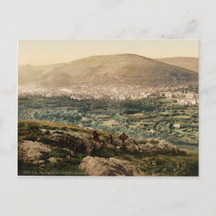 De bijbelse stad Shechem (Nablus) Briefkaart