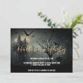 De bijeenkomst Halloween Party uitnodiging (Staand voorkant)