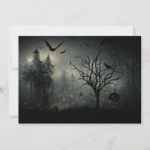 De bijeenkomst Halloween Party uitnodiging (Achterkant)