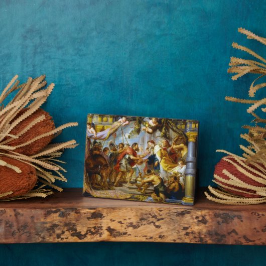 De bijeenkomst van Abraham en Melchizedek Rubens a Fotoplaat (Zijkant)