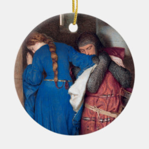 de bijeenkomst van Frederic Burton in turret Keramisch Ornament