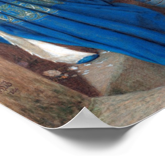 de bijeenkomst van Frederic Burton in turret Poster (Hoek)