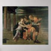 De bijeenkomst van Theagenes en Chariclea Poster (Voorkant)