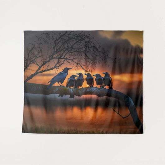 De bijeenkomst wandkleed (Voorkant (horizontaal))