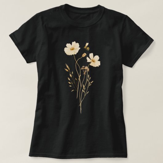 De bijen en de bloemen t-shirt (Design voorkant)