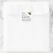 De bijen kennen ronde sticker (Tas)