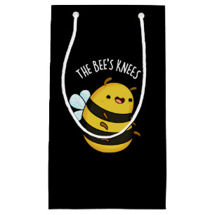 De bijen Knees Funny Bumble Bee Pun Dark BG Klein Cadeauzakje