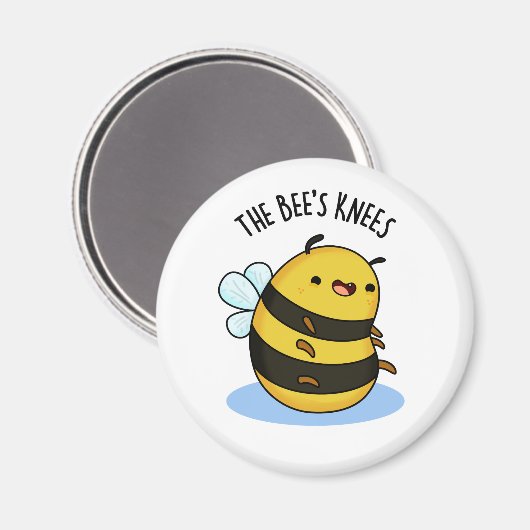 De bijen Knees Funny Bumble Bee Pun Magneet (Voorkant / Achterkant)