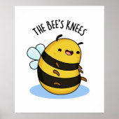De bijen Knees Funny Bumble Bee Pun Poster (Voorkant)