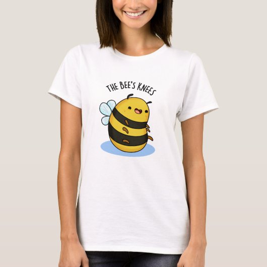 De bijen Knees Funny Bumble Bee Pun T-shirt (Voorkant)