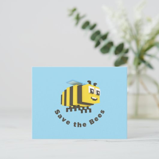 De bijen opslaan briefkaart (Staand voorkant)