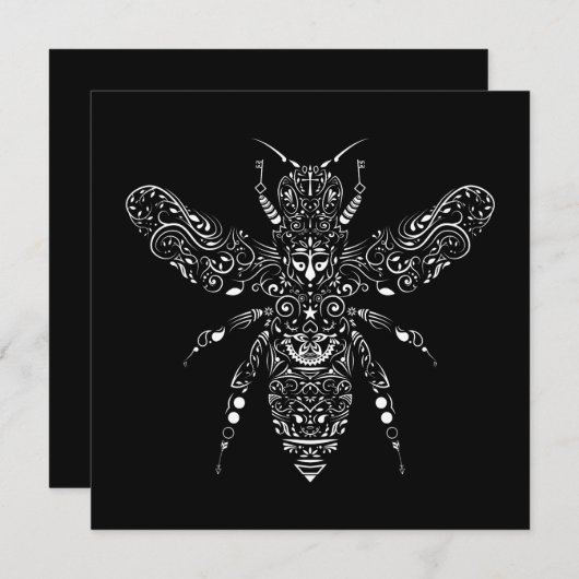 de bijen redden kaart (Voorkant / Achterkant)