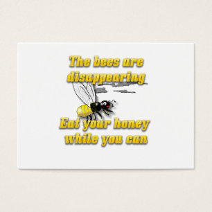 De bijen verdwijnen visitekaartje