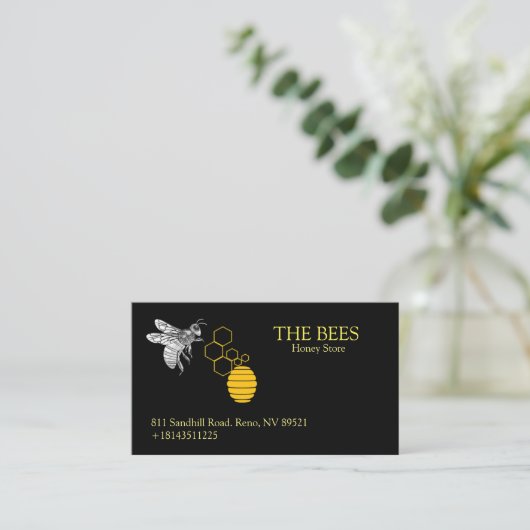 De bijen visitekaartje (Staand voorkant)