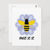 De bijen zijn de liefdadigheidsbeengrootbijen briefkaart (Voorkant / Achterkant)