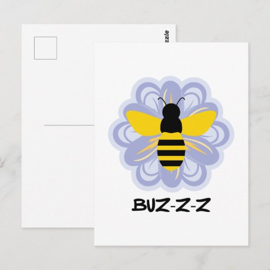 De bijen zijn de liefdadigheidsbeengrootbijen briefkaart (Voorkant / Achterkant)