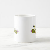 de bijendame met bloemen koffiemok (Center)