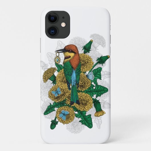 De bijeneter met de gouden hanger Case-Mate iPhone case (Achterkant)