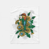 De bijeneter met de gouden hanger fleece deken (Voorkant)