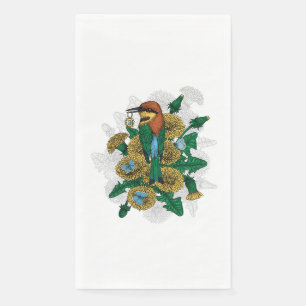 De bijeneter met de gouden hanger servet