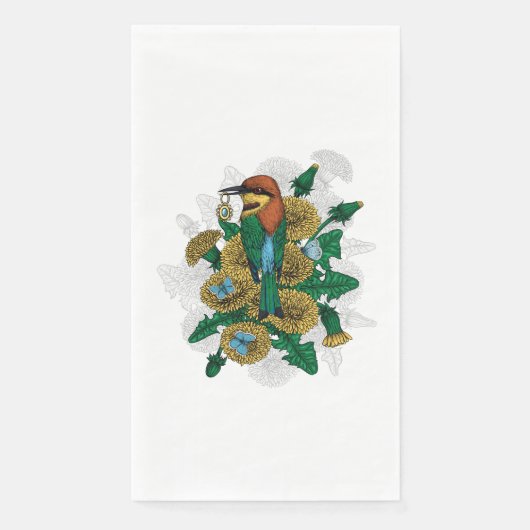 De bijeneter met de gouden hanger servet (Voorkant)