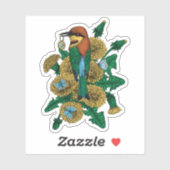 De bijeneter met de gouden hanger sticker (Vel)